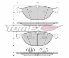 Tomex 1669 klocki hamulcowe bmw x5 e70 07-przód, bmw x5 (e70)