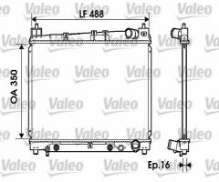 Valeo 734841 chłodnica wody toyota, toyota yaris verso (_nlp2_, _ncp2_)