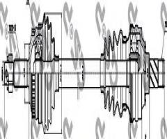 Gsp 260002 półoś napędowa opel -p, opel vectra a hatchback (88_, 89_)