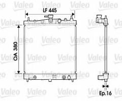 Valeo 734247 chłodnica silnika nissan, nissan micra iii (k12)