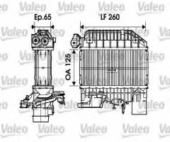 Valeo 817698 intercooler toyota, toyota avensis liftback (_t22_)