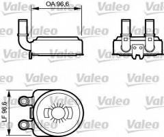 Valeo 817705 chłodnica oleju citroen peugeot, citroËn xsara (n1), peugeot 206 hatchback (2a/c)