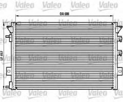 Valeo 817073 chłodnica klimatyzacji chrysler*, chrysler voyager iii (gs)