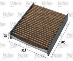 Valeo 701011 filtr kabinowy z węglem aktywnym z polifenolem, ford focus ii (da_), volvo s40 ii (ms)