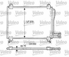 Valeo 816891 chłodnica klimatyzacji mercedes, mercedes-benz sprinter 2-t autobus (901, 902)