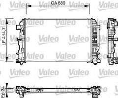 Valeo 735084 chłodnica silnika mercedes vw, vw crafter 30-35 autobus (2e_)