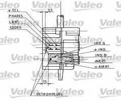 Valeo 251106 przełącznik zespolony renault, renault 5 (122_)