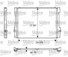 Valeo 817675 chłodnica klimatyzacji volvo, volvo 850 (ls)