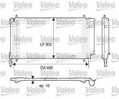 Valeo 817740 chłodnica klimatyzacji peugeot, citroËn c6 (td_), peugeot 407 (6d_)