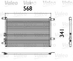 Valeo 817527 chłodnica klimatyzacji alfa romeo, alfa romeo 156 (932)