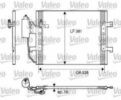 Valeo 817841 chłodnica klimatyzacji mercedes, mercedes-benz vaneo (414)