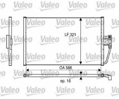 Valeo 817561 chłodnica klimatyzacji bmw, bmw 7 (e38)