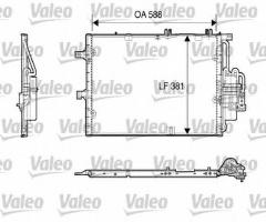 Valeo 818118 chłodnica klimatyzacji opel, opel corsa c (f08, f68)