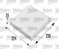 Valeo 698657 filtr kabinowy citroen peugeot, citroËn berlingo nadwozie pełne (m_)