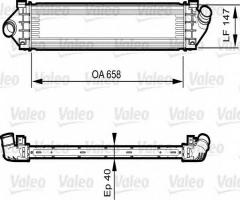 Valeo 818239 intercooler ford, ford mondeo iv (ba7)