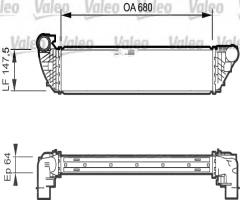 Valeo 817828 intercooler renault, renault laguna ii (bg0/1_)