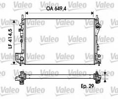 Valeo 734302 chłodnica silnika opel, opel signum