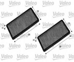 Valeo 698857 filtr kabinowy z węglem aktywnym bmw, alpina b7 (e65), bmw 7 (e65, e66, e67)