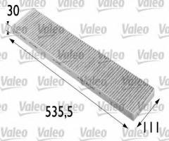 Valeo 698696 filtr kabinowy z węglem aktywnym ford vw, ford galaxy (wgr), seat alhambra (7v8, 7v9)