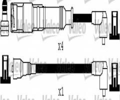 Valeo 346217 przewody wysokiego napięcia komplet audi, audi a4 (8d2, b5)