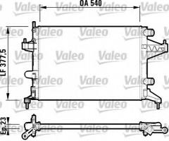 Valeo 732825 chłodnica silnika opel, opel corsa c (f08, f68)