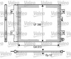 Valeo 814077 chłodnica klimatyzacji dacia, dacia logan (ls_)