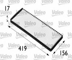 Valeo 698165 filtr kabinowy opel, irmscher coupe, opel calibra a (85_)