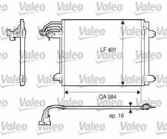 Valeo 817777 chłodnica klimatyzacji audi seat skoda vw, audi tt (8j3)