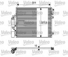 Valeo 817827 chłodnica klimatyzacji dacia, dacia logan (ls_)