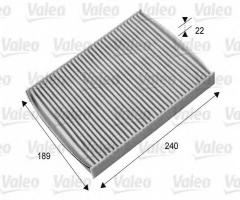 Valeo 715661 filtr kabinowy z węglem aktywnym ford, ford fiesta vi