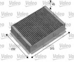 Valeo 715505 filtr kabinowy z węglem aktywnym jaguar, jaguar s-type (ccx)