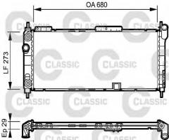 Valeo 234271 chłodnica wody opel - gama classic, opel corsa b (73_, 78_, 79_)