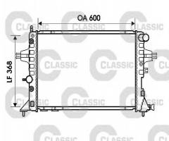 Valeo 234388 chłodnica wody opel - gama classic, opel zafira a (f75_)
