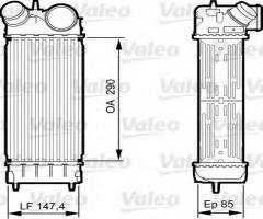 Valeo 818241 chłodnica powietrza ford, ford fiesta vi van