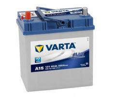 Varta 540127033bd akumulator 40ah/330a l+ / a15 - blue dynamic, chevrolet spark (m300)
