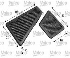 Valeo 698793 filtr kabinowy z węglem aktywnym vw, bentley continental coupe, vw phaeton (3d_)