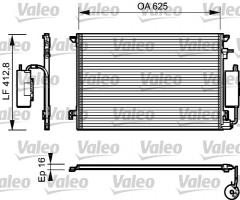 Valeo 818852 chłodnica powietrza nissan, nissan note (e11)