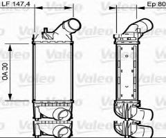 Valeo 818853 chłodnica powietrza citroen, citroËn c5 iii (rd_), peugeot 407 (6d_)