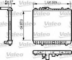 Valeo 734331 chłodnica silnika opel, opel agila (a) (h00)