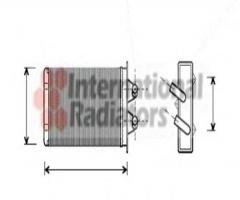 Van wezel 17006186 nagrzewnica fiat, fiat cinquecento (170)