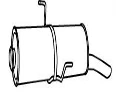 Walker 17582-52 tłumik końcowy peugeot 306 1.1, peugeot 306 (7b, n3, n5)