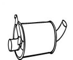 Walker 06674-51 tłumik końcowy volvo, volvo 240 (p242, p244)