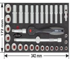 Vigor v2606 zestaw narzędzi 3/8 33 cz.

v2607
