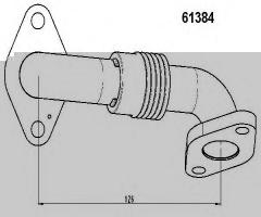 Wahler 61384d przewód zaworu egr audi seat skoda vw, audi a3 (8l1), seat altea (5p1)