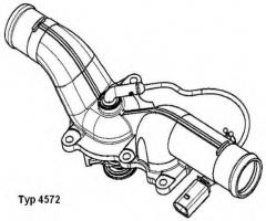 Wahler 4572.105d termostat vw, vw touareg (7la, 7l6, 7l7)