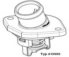 Wahler 410989.80d termostat vw seat skoda komplet , vw polo (6n1)
