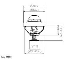 Wahler 4489.90d termostat volvo, volvo s40 ii (ms)