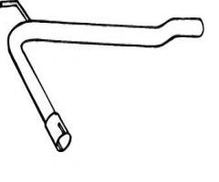 Walker 18264-63 rura Środkowa vw t4 90-, vw transporter iv autobus (70xb, 70xc, 7db, 7dw)