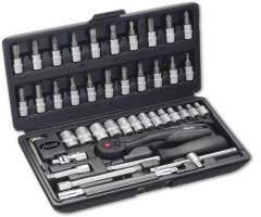 Vigor v2414 klucze nasadowe 1/4 46 części