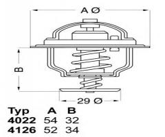 Wahler 4022.88d termostat ford saab, saab 99, volvo 140 (142, 144)
